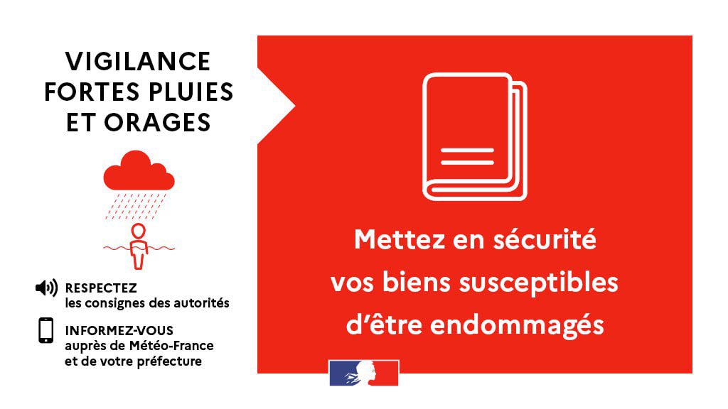 Ministère de l'Intérieur - Alerte (@beauvau_alerte) on Twitter photo 🔴⛈ La Guadeloupe est actuellement placée en #VigilanceRouge pour fortes pluies et #orages par <a href="/meteofrance/">Météo-France</a>.
🟠🌊 Elle est également en #VigilanceOrange pour #VaguesSubmersion.
📲 Soyez vigilants et suivez les consignes du <a href="/Prefet971/">Préfet de Guadeloupe</a>. 🔴⛈ La Guadeloupe est actuellement placée en #VigilanceRouge pour fortes pluies et #orages par <a href="/meteofrance/">Météo-France</a>.
🟠🌊 Elle est également en #VigilanceOrange pour #VaguesSubmersion.
📲 Soyez vigilants et suivez les consignes du <a href="/Prefet971/">Préfet de Guadeloupe</a>.