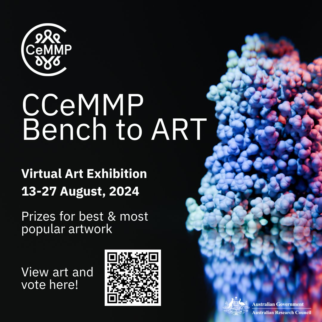 ARC CCeMMP (@ccemmp) on Twitter photo Our <a href="/arc_gov_au/">Australian Research Council</a> CCeMMP 'Bench to Art' Exhibition is now open to the public for <a href="/Aus_ScienceWeek/">NationalScienceWeek</a> 🤩 with 28 amazing entries from around the world! Check out the link below and vote for your favourite artwork in the People's Choice Award. 🏆ccemmp.org/events/arc-cce…
#Scienceweek Our <a href="/arc_gov_au/">Australian Research Council</a> CCeMMP 'Bench to Art' Exhibition is now open to the public for <a href="/Aus_ScienceWeek/">NationalScienceWeek</a> 🤩 with 28 amazing entries from around the world! Check out the link below and vote for your favourite artwork in the People's Choice Award. 🏆ccemmp.org/events/arc-cce…
#Scienceweek