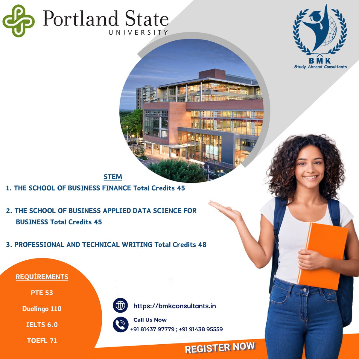 bmkconsultants's tweet image. Registration link : forms.gle/xov9fTWFE7wkRc…

webpage link : bmkconsultants.in
@bmkconsultants

#usspringintake
#SpringIntake
#freevirtualfair
#StudyAbroad
#InternationalEducation
#GlobalLearning
#OverseasStudy
#AbroadLife
#StudentAbroad
#GlobalStudT
#PORTLANDSTATEUNIVERSITY