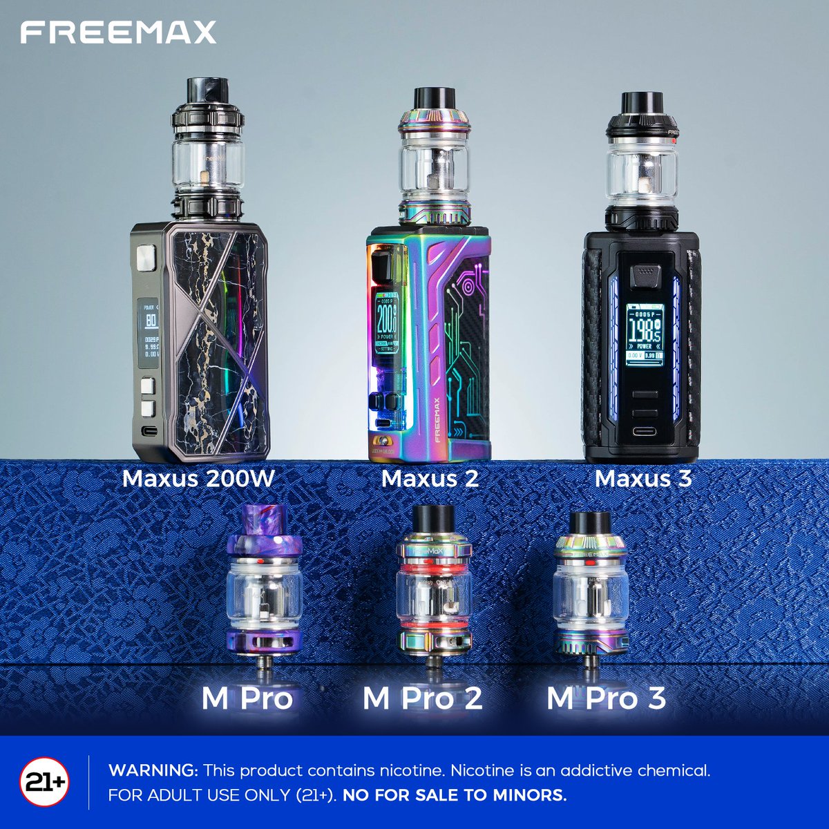 Freemaxvape's tweet photo. Choose your favorite combination! 🤩👇
.
.
.
.
.
Warning: This product contains nicotine. Nicotine is an addictive chemical.
Must be 21+.
-
#freemaxvape #maxus3 #maxus2 #maxus200w #lifestyle #explore #technology #flavor #innovation #style #stylish https://t.co/Hr1ebN6x2c