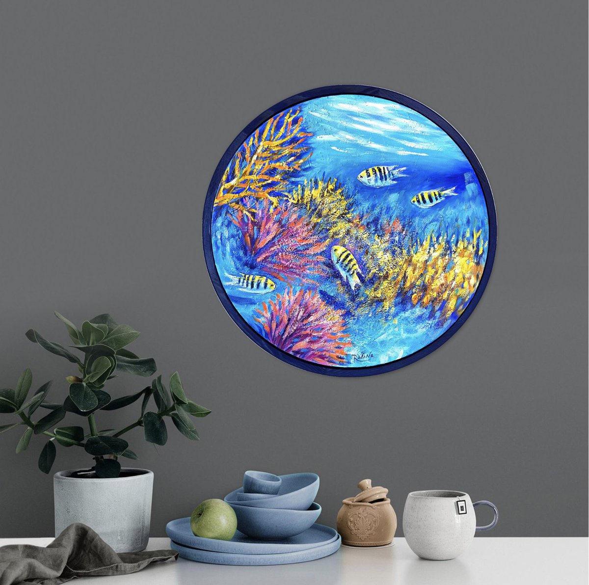 IrinaRedine's tweet photo. "Aquatic bliss"
D 42 cm original one of a kind painting by Irina Redine: https://t.co/IHMJEfZ3ug via @Etsy
#art #painting #ocean #reef #Damselfish #sergeantmajorfish #fish #coral #underwater #tropicalhome #coastralhome #irinaredine #irinaredineart #irinaredineartist https://t.co/8uaVOxjB4v