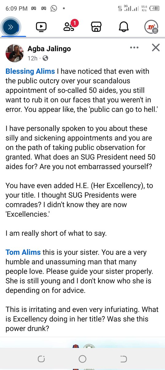 Calabarplug1's tweet photo. Agba Jalingo drags Unical SUG President to the mud. 
#CalabarPlug https://t.co/sscPNpgLKG