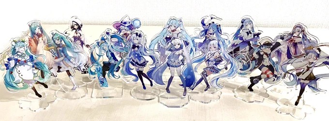 雪ミクアクスタ大集合〜!