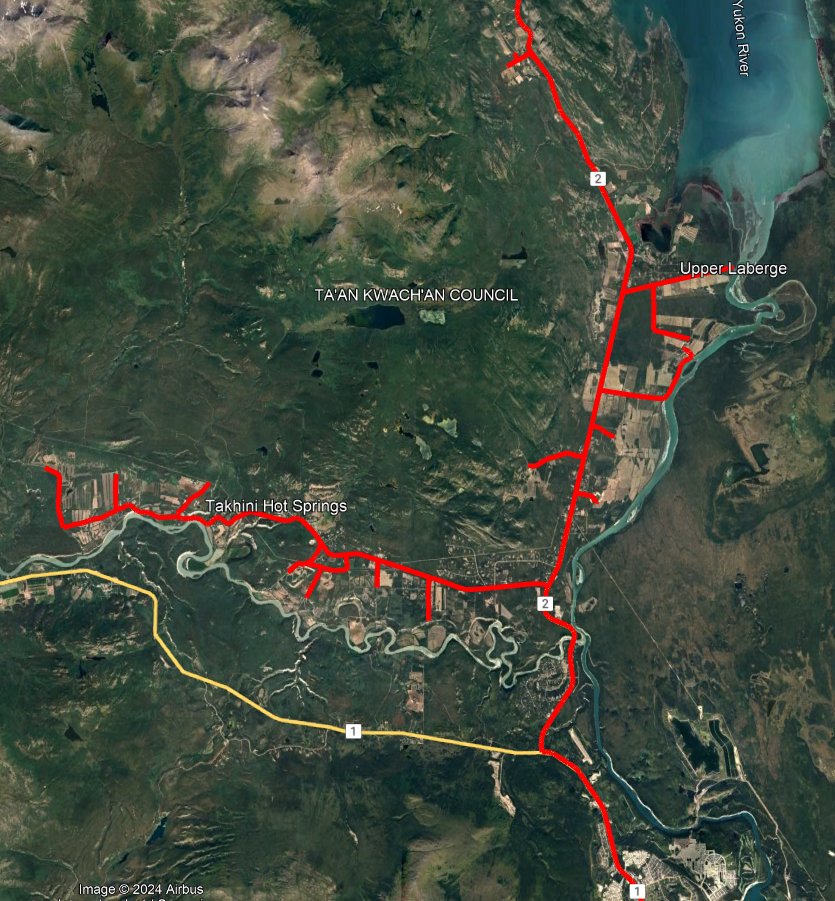 LeanderCampbell's tweet photo. Day 1 of #cropmap24 travel in #Yukon, sees us go north following the Yukon River up to Minto (almost 3 hours N of Whitehorse) observing Ag pockets along the way.

If time allows we'll also visit the north shore of the Takhini River, a dense area for Ag in the Territory. #CdnAg https://t.co/1ymsYPVcHF