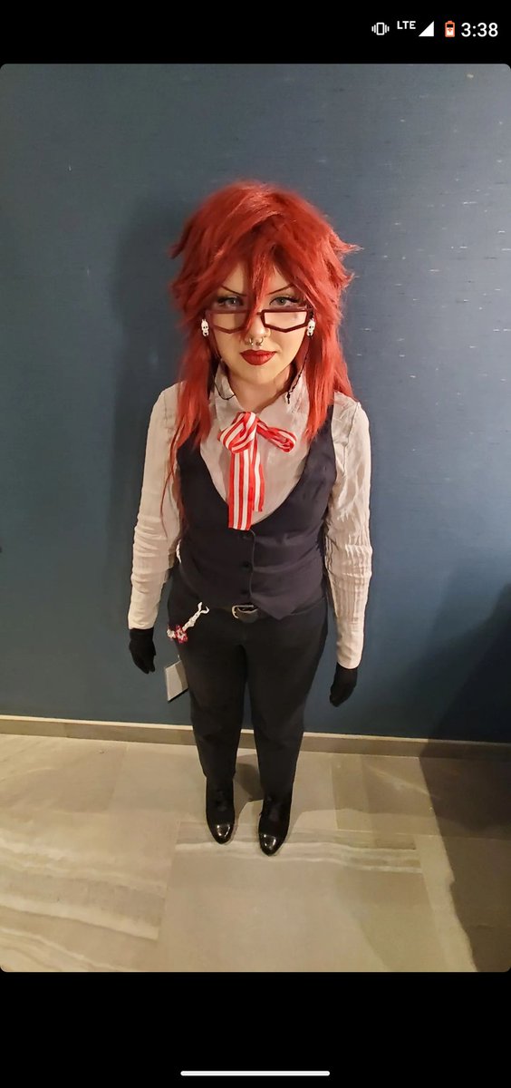 Abbaccihoe's tweet photo. We're so cute its crazyyyy #grellcosplay #grellsutcliff #blackbutlercosplay #sebagrell #sebastianmichaelis https://t.co/qTvNKvJktm