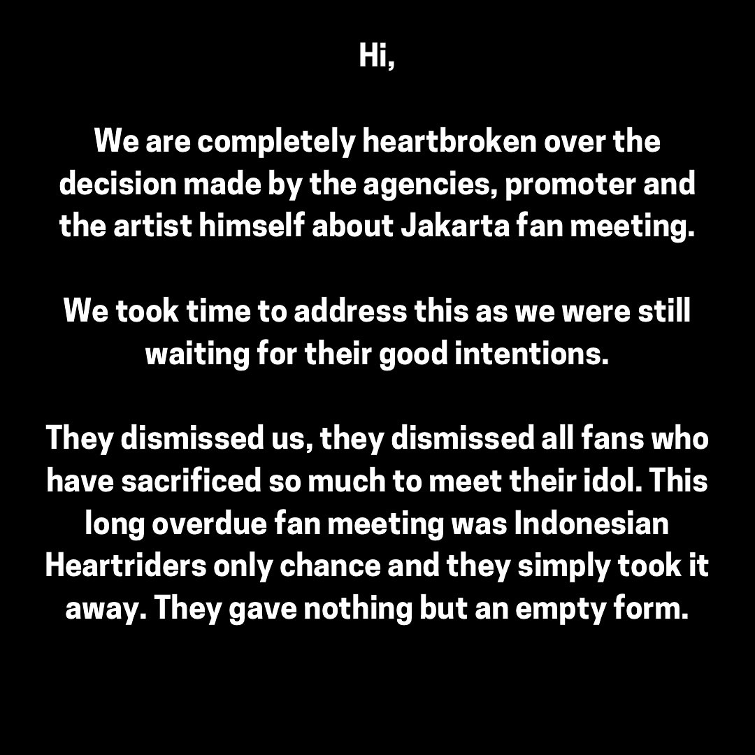 seoingukina's tweet photo. For all the heartbroken fans. We sincerely apologized 🙏
Makasih banyak atas supportnya. https://t.co/a4QZFohyHW