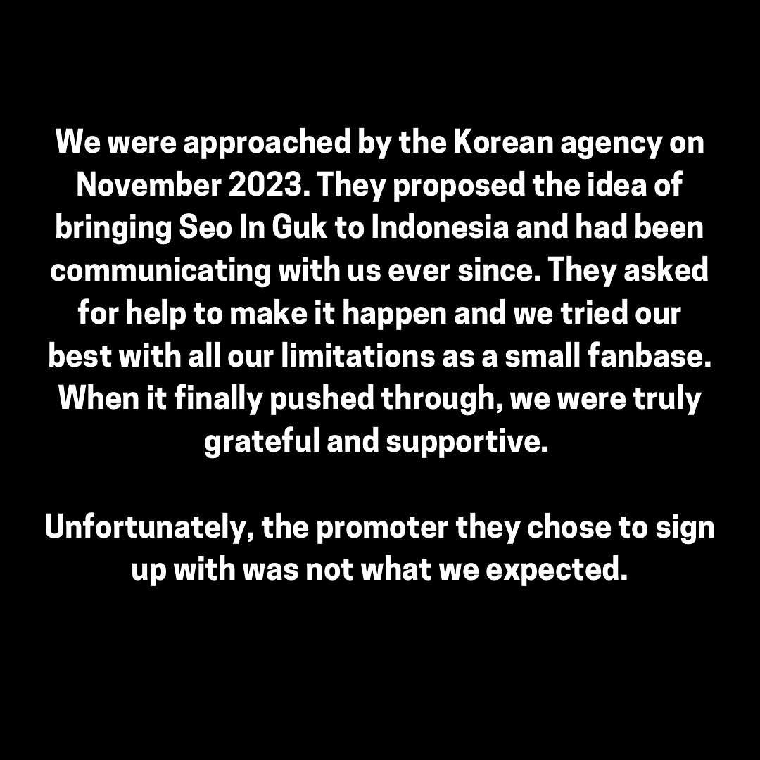 seoingukina's tweet photo. For all the heartbroken fans. We sincerely apologized 🙏
Makasih banyak atas supportnya. https://t.co/a4QZFohyHW