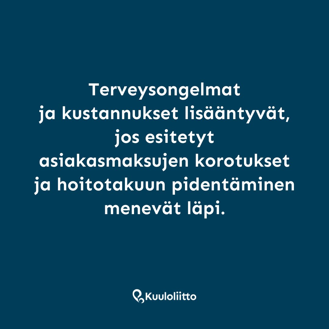 Asiakasmaksujen korotukset ja hoitotakuun pidentäminen iskisivät voimakkaimmin pienituloisiin ja paljon palveluja tarvitseviin (esim. ikääntyneet, harvinaissairaat). Ne myös vaikeuttaisivat entisestään hoitoon pääsyä, mikä lisää terveysongelmia ja julkisen talouden menoja.