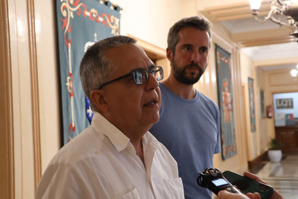 Sostuve amistoso encuentro con Rubén Arroxo Fernández, Primer Teniente Alcalde de Lugo.