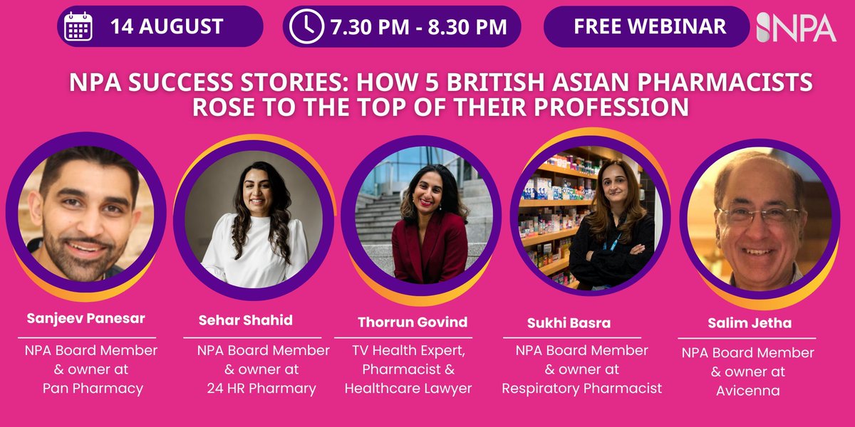 Paul Rees MBE (@paulreesmbe) on Twitter photo Tomorrow at 7.30 pm, for the first time ever, the <a href="/NPA1921/">National Pharmacy Association</a> will be holding a South Asian Heritage Month event. At this difficult time for many people of South Asian heritage, as well as others, it's so important to celebrate the successes of South Asian pharmacy pioneers/leaders. Tomorrow at 7.30 pm, for the first time ever, the <a href="/NPA1921/">National Pharmacy Association</a> will be holding a South Asian Heritage Month event. At this difficult time for many people of South Asian heritage, as well as others, it's so important to celebrate the successes of South Asian pharmacy pioneers/leaders.