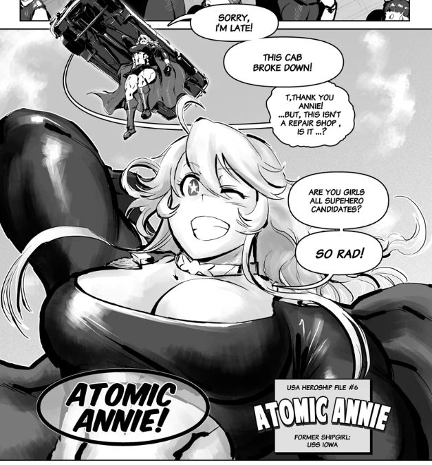 Dear my English-speaking followers.

I am in the process of producing an English version of my most recent doujinshi, "Justice Fleet," with the help of some wonderful collaborators.

I will let you know soon how this book will be presented. 