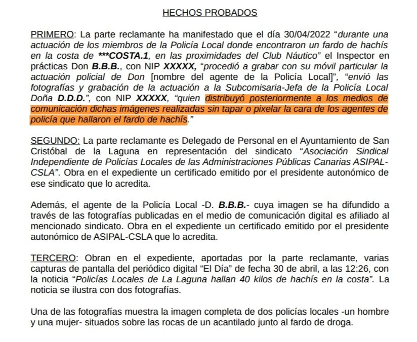 📌 PS-00424-2022 (24.06.2024)
#Ayuntamiento
✅ Distribución a medios de comunicación de imágenes realizadas sin tapar o sin pixelar la cara de agentes de policía local 👮🏼‍♀️ durante actuación policial
💥 Infracción art. 5.1.f) y art. 32 del RGPD aepd.es/documento/ps-0… ⤵️