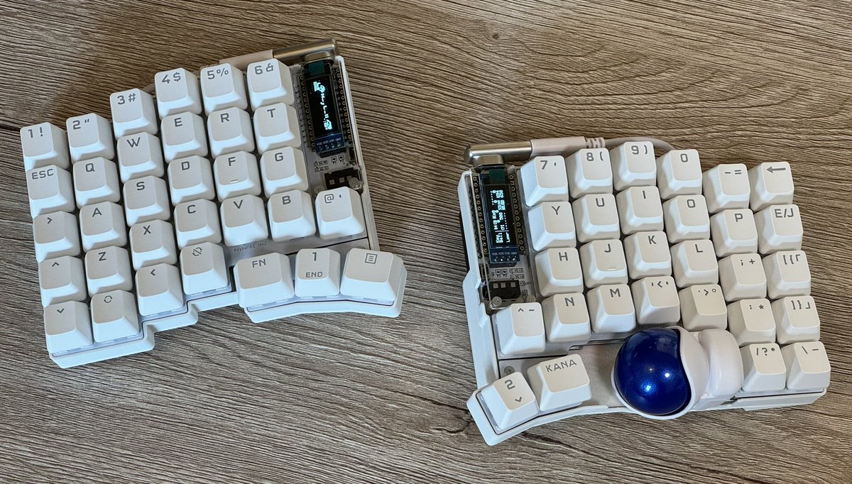 気が付いたら乾電池駆動でBMP完全無線の #keyball が生えてきて 気が付いたら乾電池駆動でBMP完全無線の #keyball が生えてきて