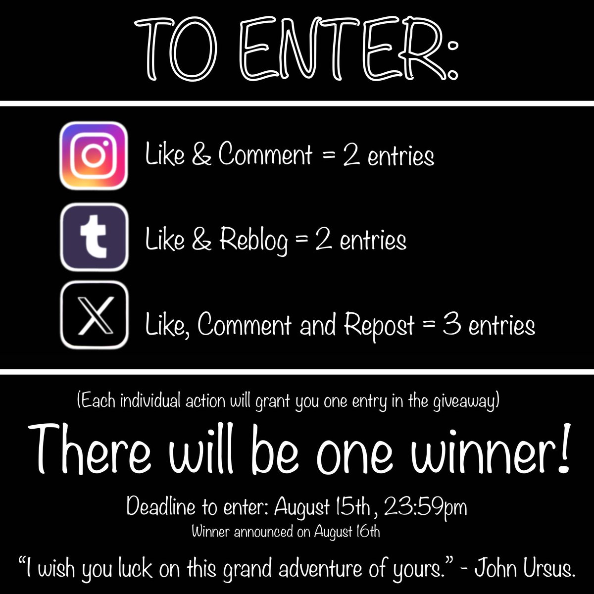 danieesketches's tweet image. In celebration of the upcoming 3 year anniversary, I’m hosting a merch giveaway which includes all of the below prints! I’m so excited to reveal the new print on August 16th.

Good luck!

#Road96 #Road96Mile0 #digixart #danieesketches