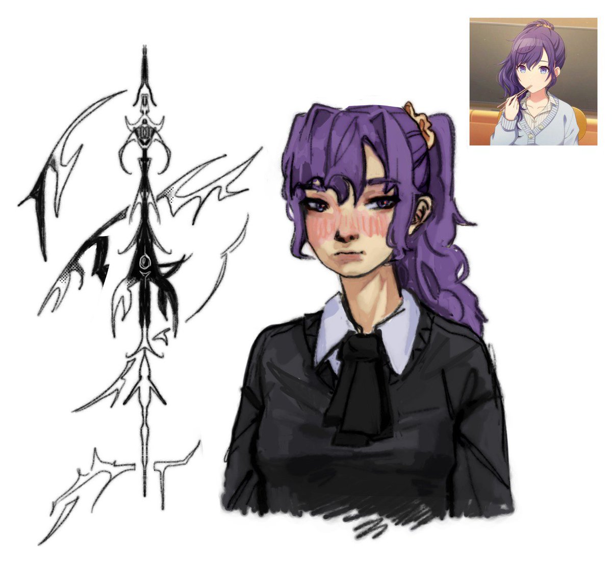 вроде похожа но вроде не похожа
глаза надо было по другому рисовать