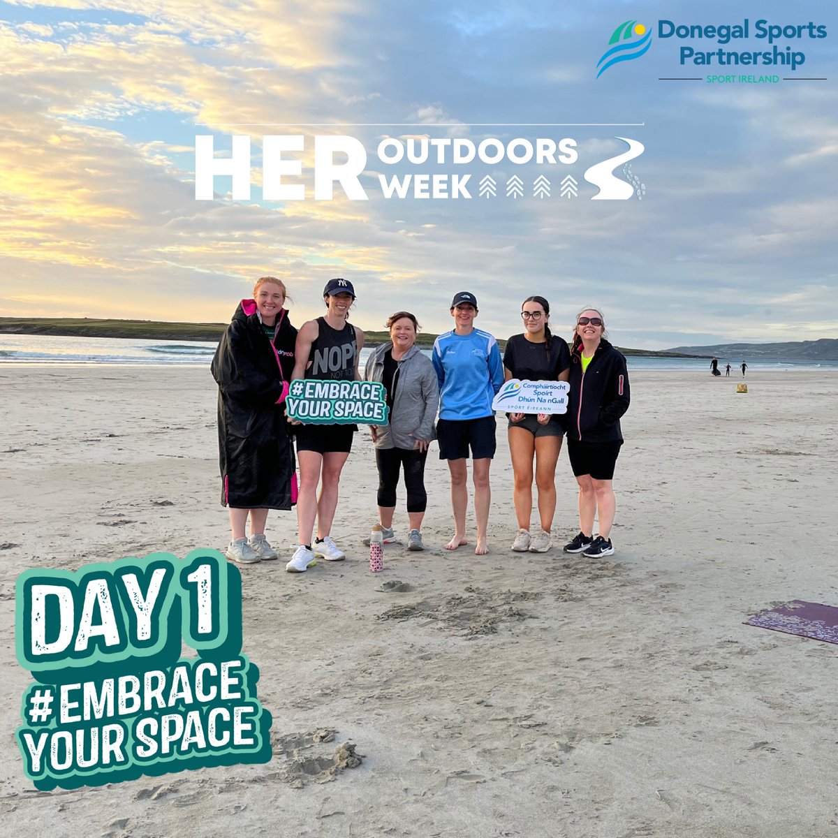 🏖️ 𝐇𝐄𝐑 𝐎𝐔𝐓𝐃𝐎𝐎𝐑𝐒 𝐃𝐀𝐘 𝟏 🧘‍♀️

 We kicked off HER Outdoors Week 2024 at Narin Beach with a HITT + Meditation session led by Aoife Mac Mindset. Huge 𝐖𝐄𝐋𝐋 𝐃𝐎𝐍𝐄 to all the ladies who joined and a big 𝐓𝐇𝐀𝐍𝐊 𝐘𝐎𝐔 to Aoife!