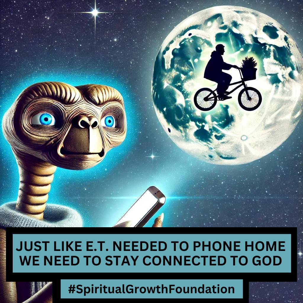 SGF_Growth's tweet photo. Just like E.T. needed to phone home, we need to stay connected to God. Don’t forget to check in with your Creator! 📞🌟 #PhoneHomeWithPrayer
#SpiritualGrowthFoundation
#PrayerWorks https://t.co/L146WK4int