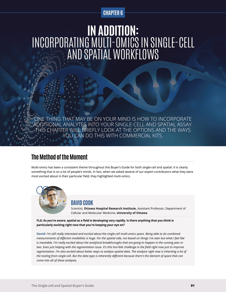 FLGenomics's tweet image. #spatialmultiomics really is the method of the moment, but what’s available for you to use right now? Chapter 6 of the new #spatialomics report puts the spotlight onto #multiomics. It reviews available methods with direct quotes from leading scientists - hubs.la/Q02J8Rkp0