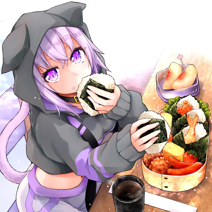 猫又おかゆ と おにぎり 21 #絵かゆ 
