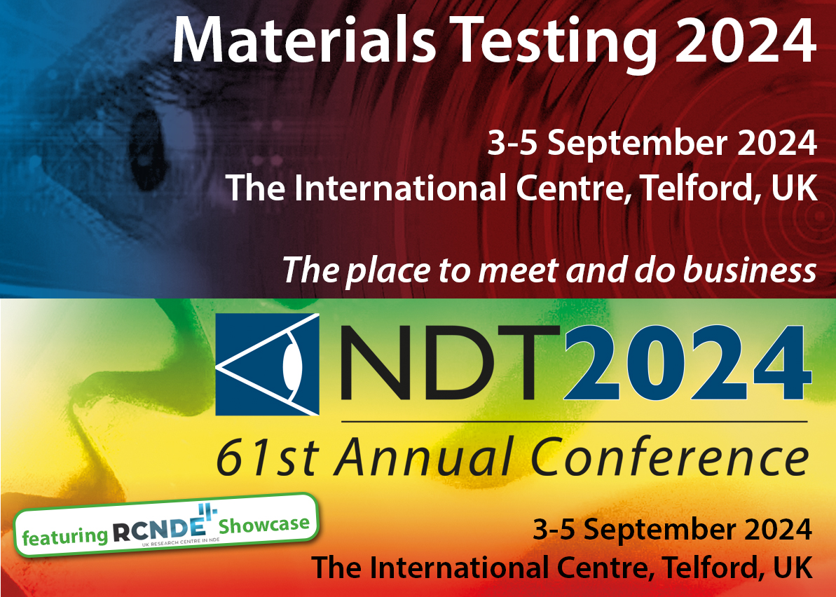 MT 2024 Exhibition and NDT 2024 Conference: only three weeks to go! It’s not too late to register for #MT2024 and #NDT2024, taking place from 3-5 September 2024 <a href="/TICTelford/">TICTelford</a>. #MT2024 is FREE of charge for visitors. Find out more at: bindt.org/events-and-awa… #ndt #bindt
