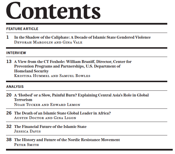 NEW Release - The July/August issue of CTC Sentinel is out now: ctc.westpoint.edu/july-august-20…