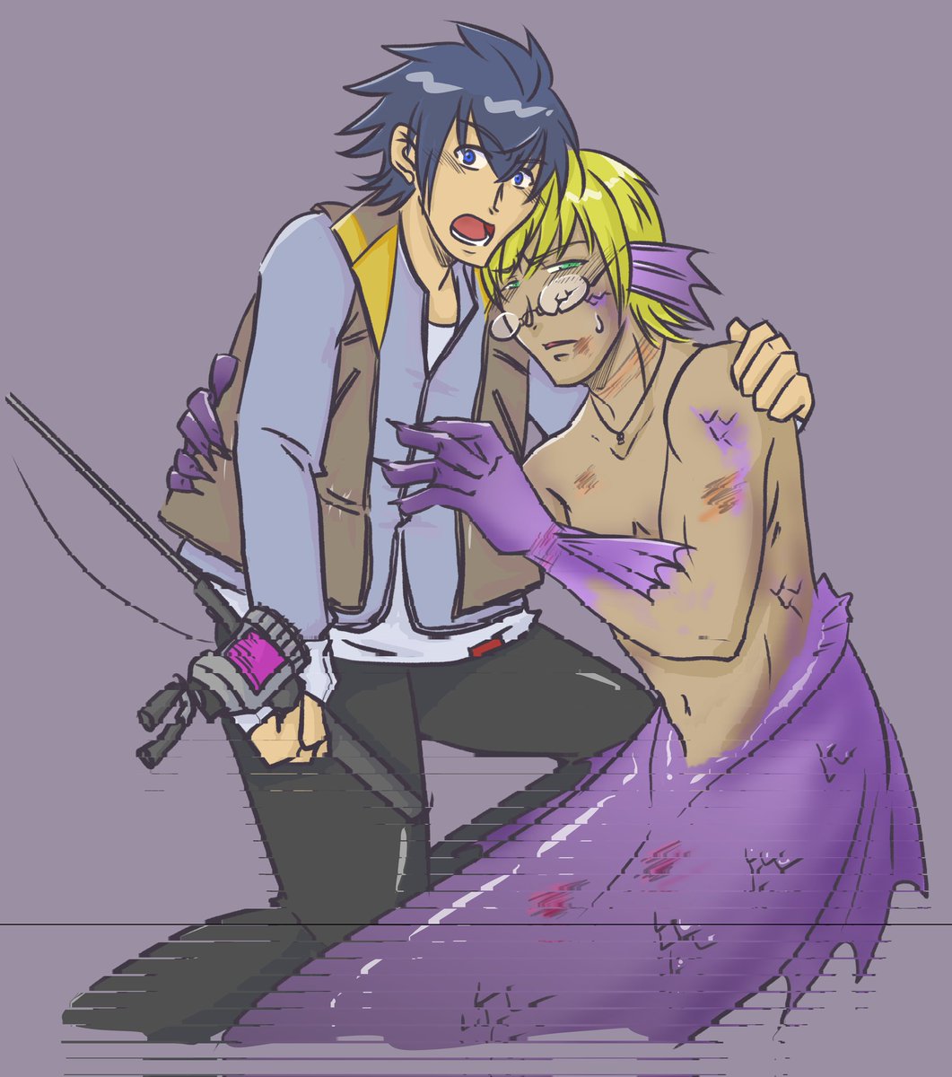 Minus the shadows. I rarely colour so these two just habe to show themselves 🥺
... and hurt Ignis is just too good to pass up.😅