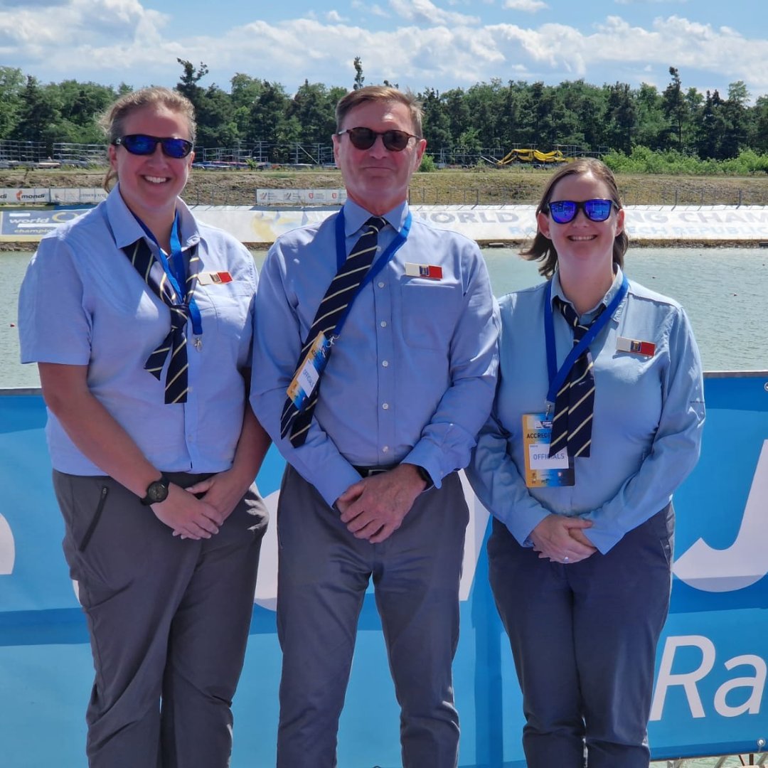 📣 Well done to <a href="/WorldRowing/">World Rowing</a> umpires Clare Harvey, Ben Helm and Jen Thomson from GB who were selected for the Coupe de la Jeunesse Jury! 📣