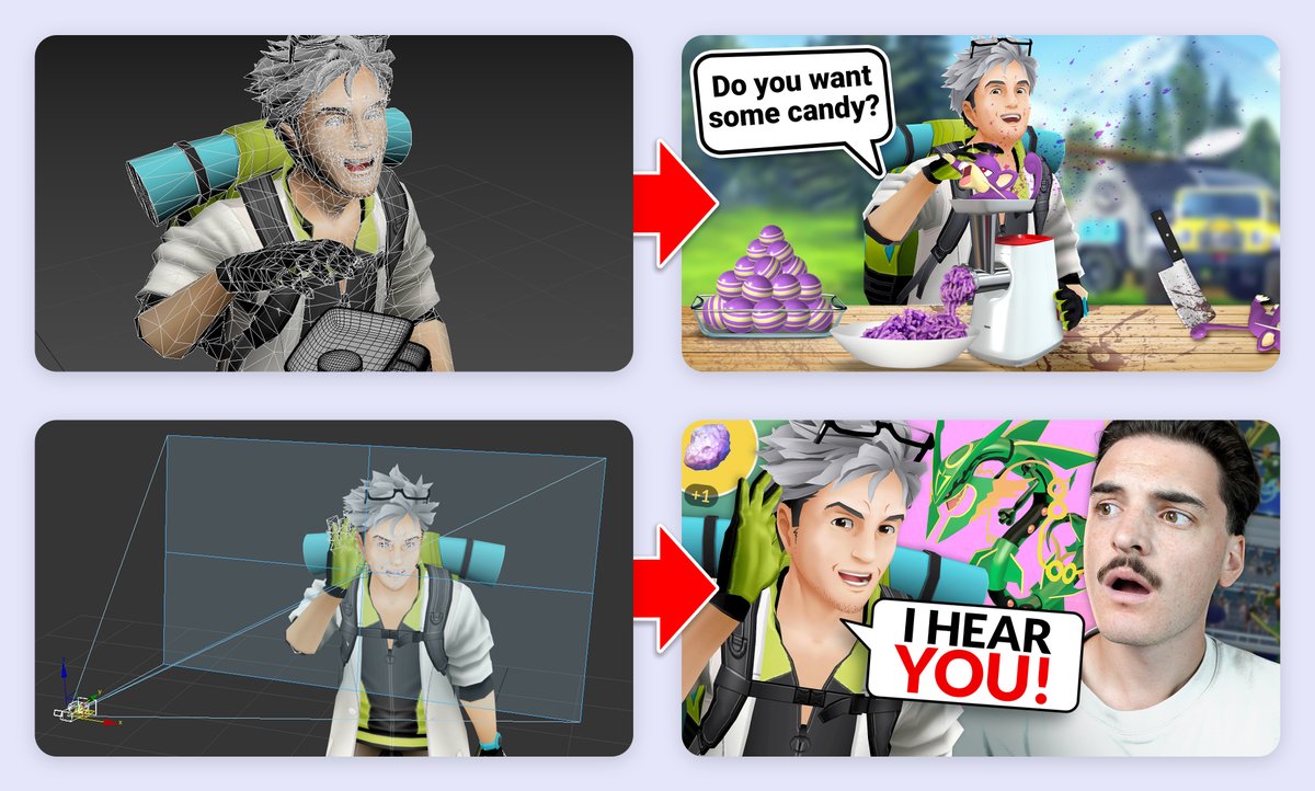 dechdesign's tweet image. Behind The Scenes of the Professor Willow YouTube Thumbnails for @pokedaxi 🎬
🔴 youtu.be/lnwUMmotS2Q
🔴 youtu.be/WtGeS83An1

#Thumbnail #YouTubeThumbnail #PokemonGO #3dsMax