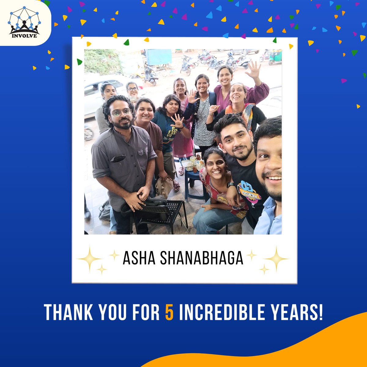 Celebrating Asha's 5 Years at Involve! 🌟  Asha Shanabhaga, our incredible Program Manager for Maargdarshi, has been a guiding light at Involve for half a decade, driving change and inspiring growth.ershipInAction #Maargdarshi