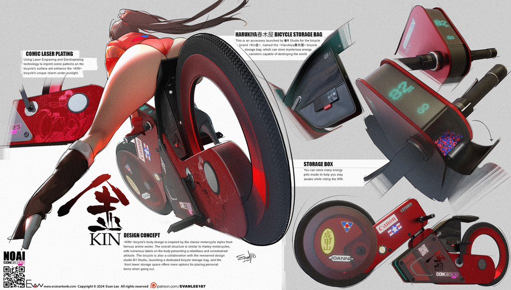 Does anyone know why the brand of this bicycle carry-on bag is "Harukiya 春木屋"?
#evanlee #noai #design #patreon #IndustrialDesign