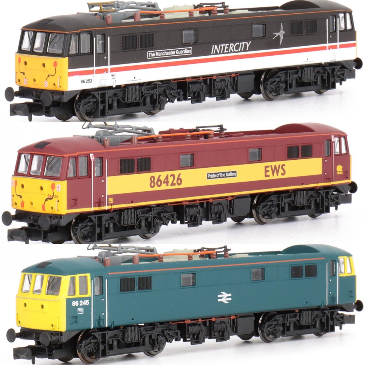 DMToysSpurN's tweet photo. Von Dapol haben wir neue Versionen der Class 86 erhalten:
https://t.co/fdWObkkw5A
#ModellbahnUnion #SpurN #Ngauge #Modellbahn #鉄道模型 #鉄道 #DMTOYS #DMToysSpurN #modeltrain #modelrailroad #modelrailway #ferromodellismo #trainminiature #railmodel #1160scale #modelrailwayscene https://t.co/V6l0qDKNiI
