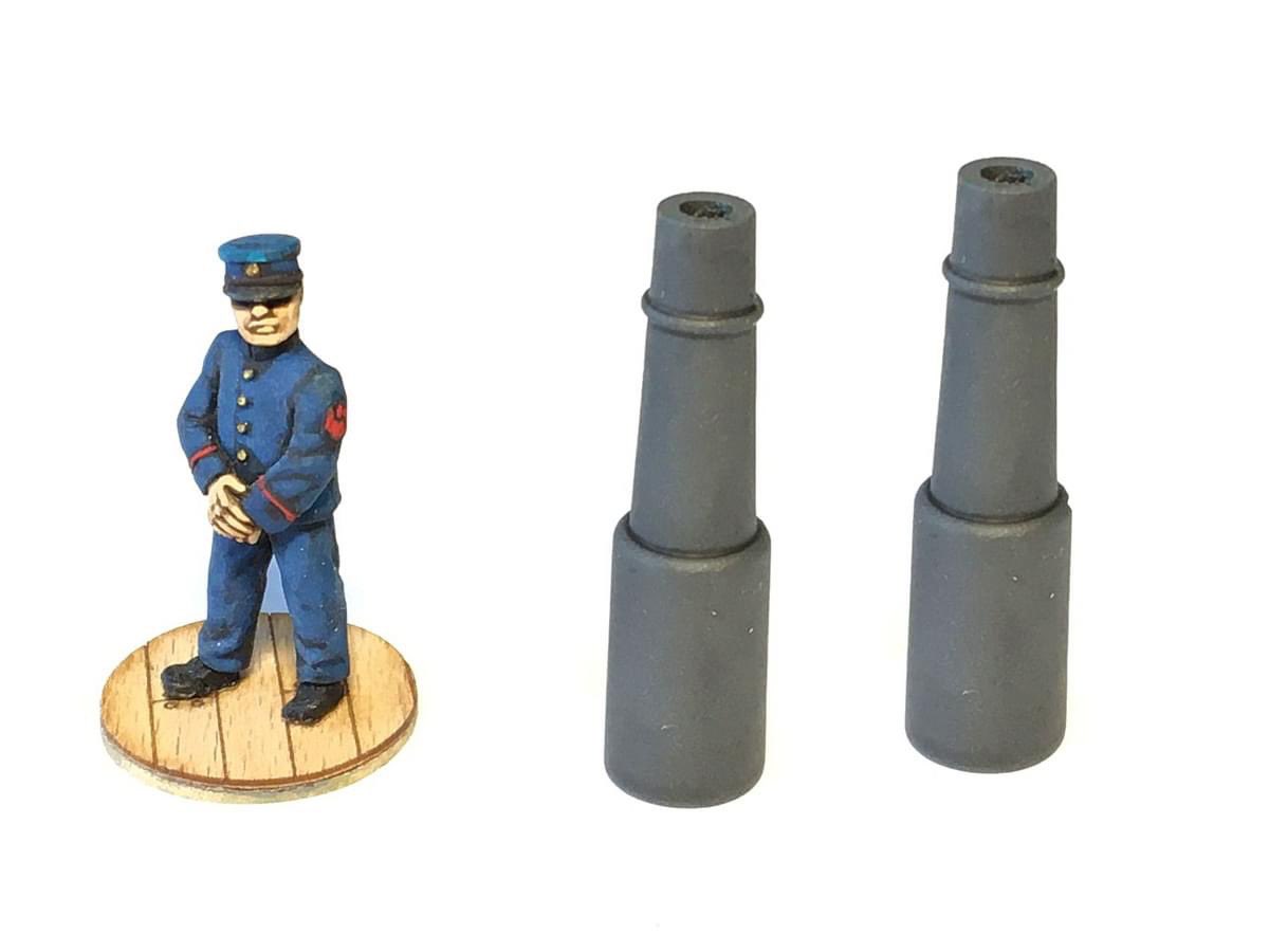 Afternoon everyone 🙂 Some new catalogue products available and it's VSF this time.

A large single turret, a large horizontal boiler, a cargo hatch and a couple of smooth-bore barrels 👍

oshiromodels.co.uk/vsfadditions