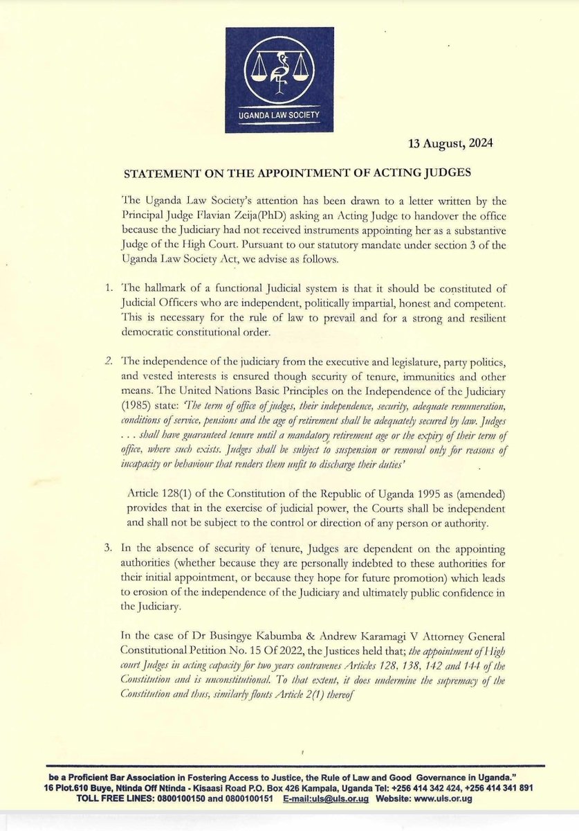 Uganda Law Society tweet media