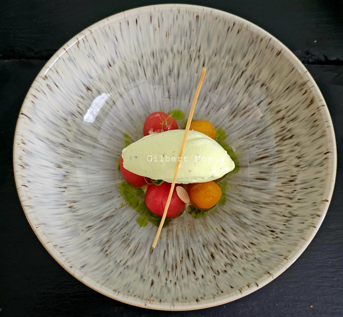 Work in Progress .... Heritage tomatoes |Consomme|Pine nuts | Basil <a href="/Njube_Ras/">Mr Pride Reeds🇿🇼🇿🇦🇦🇪</a>