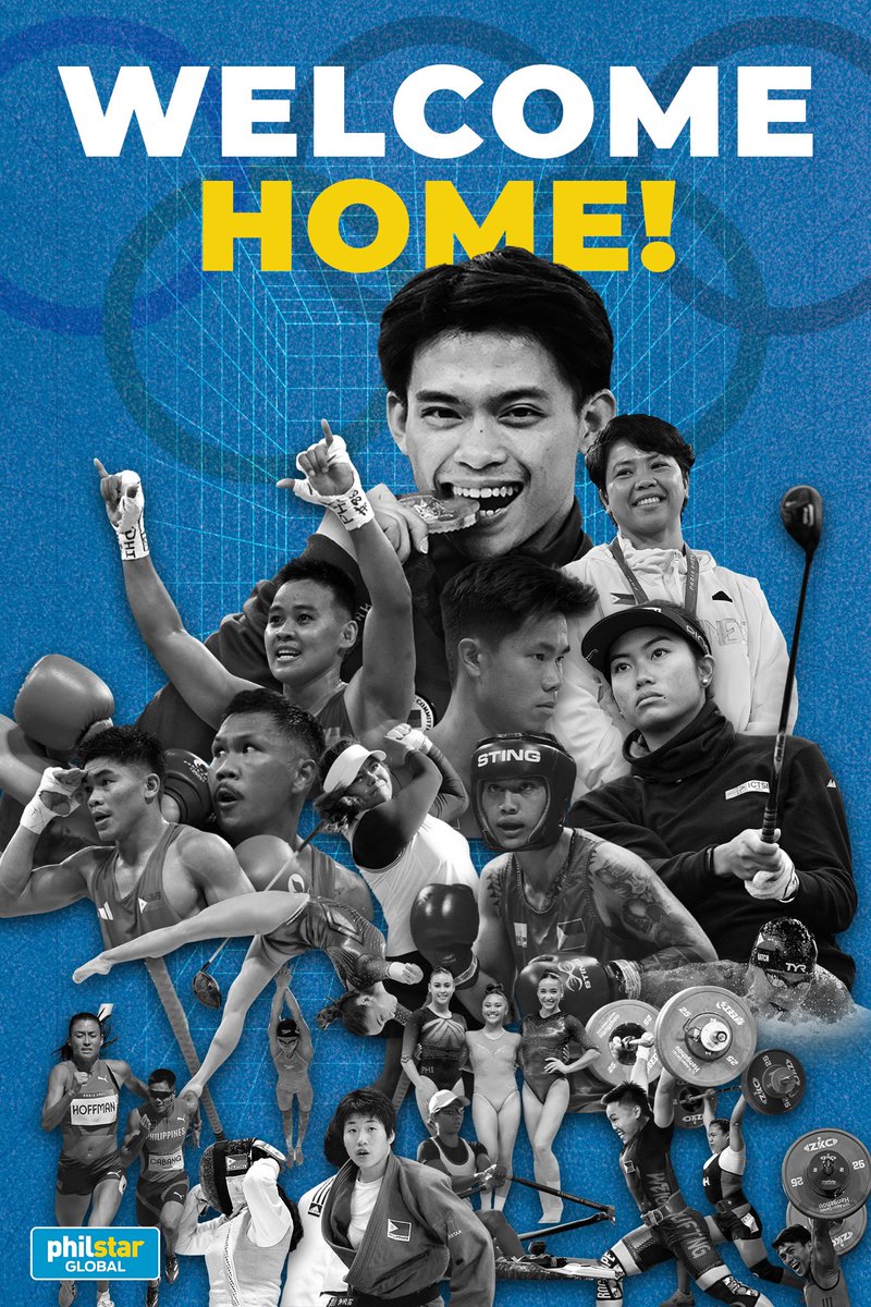 PhilstarNews's tweet photo. WELCOME HOME, PINOY OLYMPIANS! 🇵🇭

Our champions have arrived! Philippine Olympians, led by the golden boy and two-time #Paris2024 gold medalist Carlos Yulo, along with bronze medalists Aira Villegas and Nesthy Petecio, have just touched down on home soil.

A grand heroes' parade through the streets of Manila and a heroes' welcome at Malacañang await our Filipino athletes.

Show your appreciation for this contingent, which has become the most successful Philippine team in our 100 years of Olympic history, for their hard work, dedication and the pride they've brought to our nation!