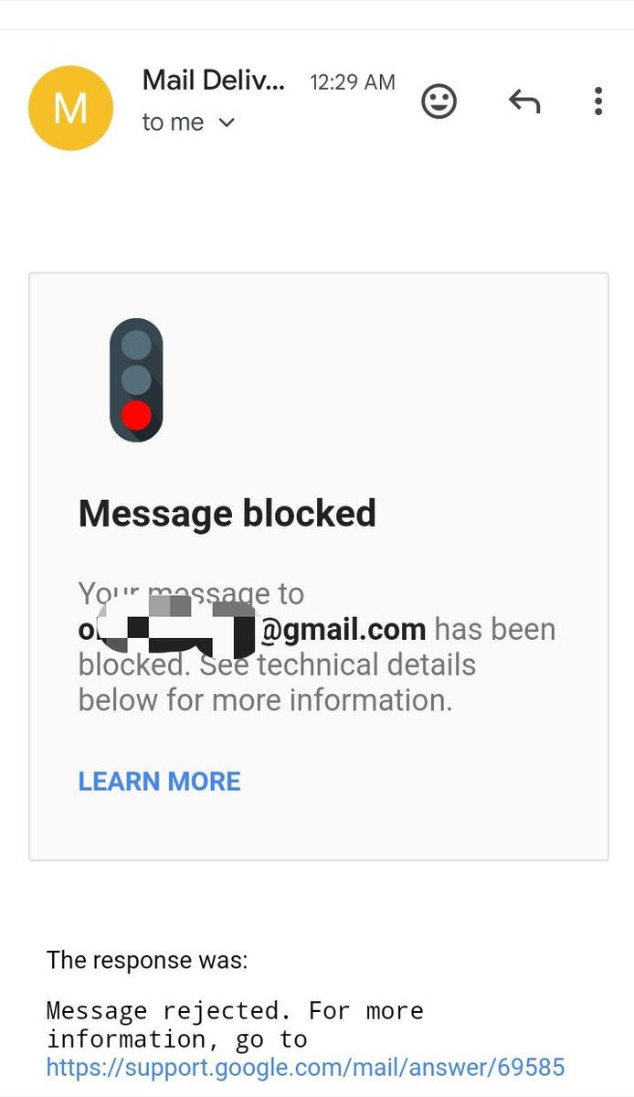 themiraclepeter's tweet photo. @gmail I have also attached a sample screenshot.
But currently it says "You have reached a limit for sending mail. Your message was not sent."
Meanwhile, I have only sent less than 30 emails in the past 24hrs. https://t.co/xsieWhjHKh