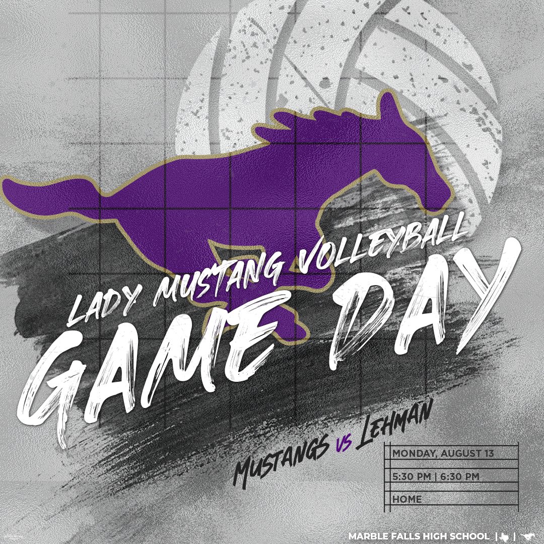 Last night we started our season right!! Let’s keep the ball rolling tonight!

Let’s get a good crowd in the Max, ready to rock against Lehman! 

The louder the better!

#RaiseTheBar #GoGetEmMustangs

<a href="/MFMSPride/">MFMSMustangs</a> <a href="/MarbleFallsISD/">Marble Falls ISD</a> <a href="/MFHS_Sports/">Marble Falls High School Sports</a> <a href="/keri_timmerman/">Keri Timmerman</a>