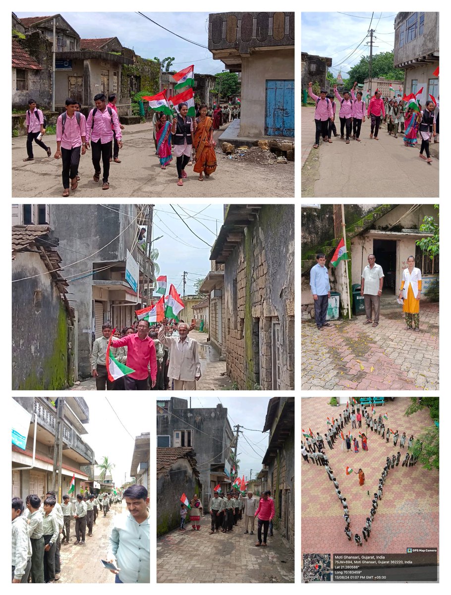 આજરોજ મોટી ઘંસારી ગામે હર ઘર ત્રિરંગા અંતર્ગત ત્રિરંગા યાત્રા નું આયોજન કરવામાં આવેલ 
#HarGharTirangaGujarat 
<a href="/TdoKeshod/">TDO KSD</a> <a href="/DdoJunagadh/">DDO Junagadh</a>