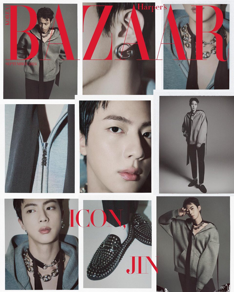 seokjinfile's tweet photo. JIN FOR BAZAAR KOREA 
#JinxHarpersBazaar 
#JinxGucci https://t.co/pofaMiyYk3