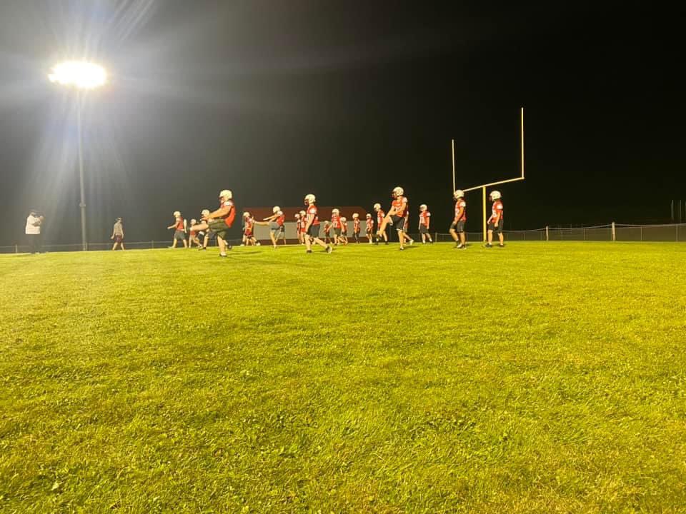 CardinalFBThorp's tweet photo. The 2024 Campaign had begun for your Thorp Cardinals! Thank you @news18tabbert for making the trip over to T - Town!! https://t.co/n0A4tySK57