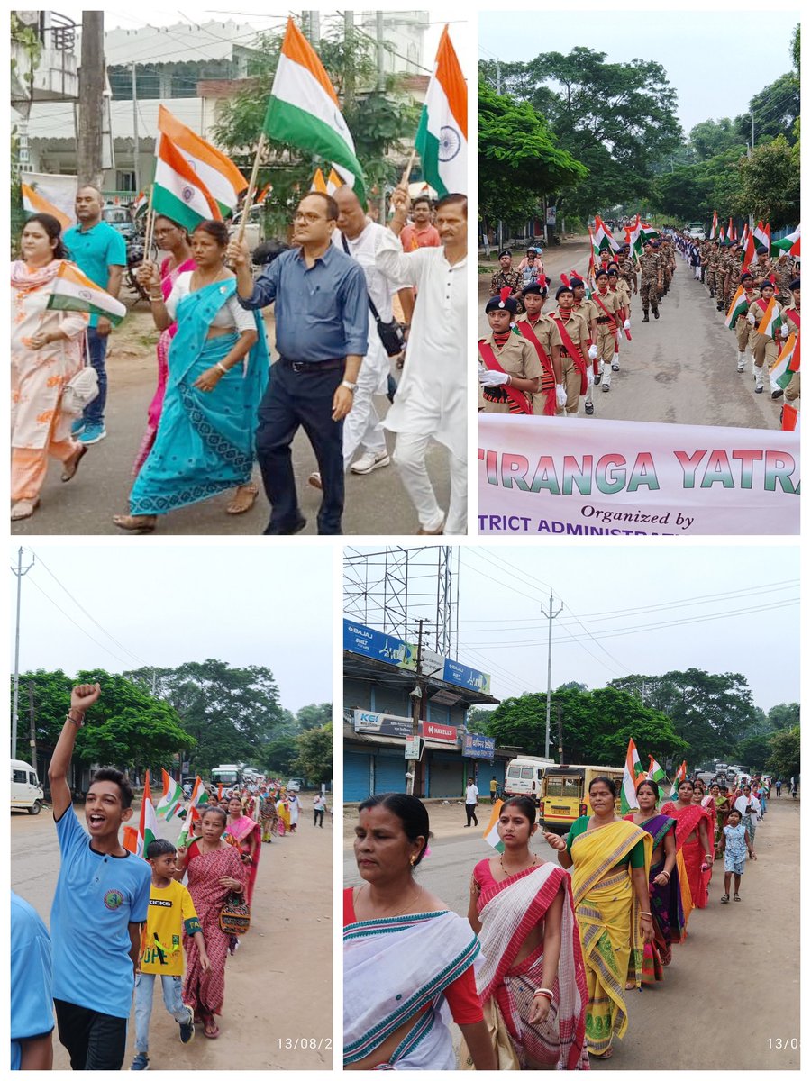 দেশৰ 78 সংখ্যক স্বাধীনতা দিৱস উদযাপনৰ অংশ হিচাপে 13-08-2024 তাৰিখে গোৱালপাৰা জিলা প্ৰশাসনৰ উদ্যোগত অনুষ্ঠিত হয় #Tiranga_Yatra .  জিলা সদৰত অনুষ্ঠিত তিৰংগা যাত্ৰাত আত্মসহায়ক গোট, NCC , ছাত্ৰ ছাত্ৰী, স্থানীয় ৰাইজ আদিয়ে ভাগ লয় ।