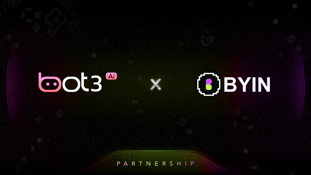 Bot3Ai's tweet photo. ๐ค We are thrilled to announce our partnership with @Byin_Fun
๐ช BYIN Staking is ongoing! Claim and Stake $BYIN, and Invite to get Triple rewards now๐ฐ๐ฐ๐ฐhttps://t.co/wYB8nLzTrz
#BYIN, where everyone can launch their meme coins on TON blockchain, just a click. $BYIN, for all Telegram users, FREE to claim.
Let's push the boundaries of #Web3 innovation together! LFG!