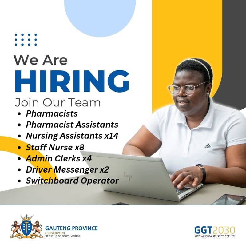 CarolBoitumelo1's tweet photo. Gauteng Department of e-Government 

🔌🔌We're Hiring!

Salary p.m: R15,755 - R40,000. 

Join our dynamic team and make a difference! Explore exciting career opportunities with us.

Click link to Apply: https://t.co/904DjDjyCi

Don't miss out on your chance to be part of something great!