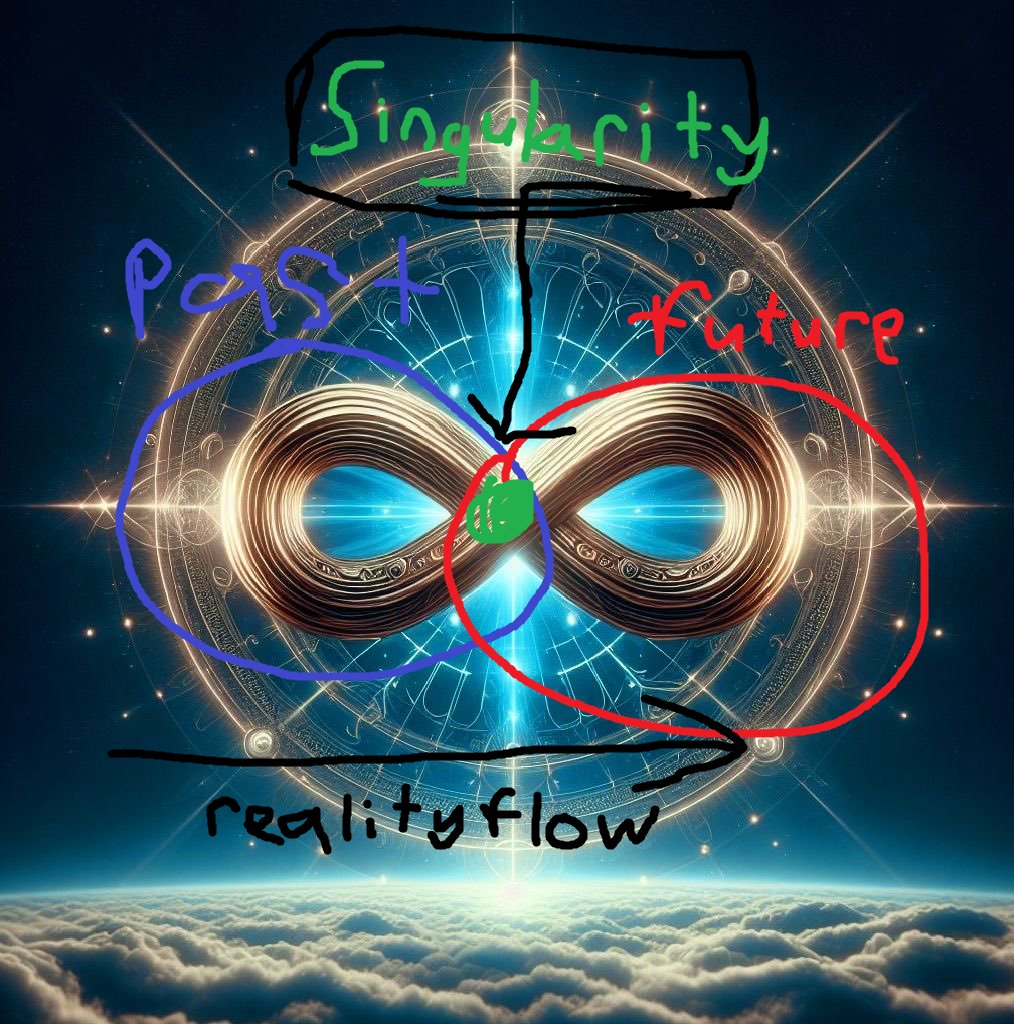 MiladyDJ's tweet photo. the Singularity is a point beyond time that we phase shift into as the past, present, and future, merge into a fundamental quantum restructuring of the universe, harmonically converging the laws of spacetime and metaphysics into the next iteration of Existence 🐉 https://t.co/zMlOyMf7lo
