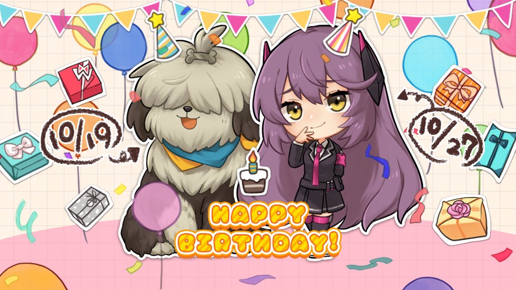 joybrickinc's tweet photo. 【お知らせだニャン！】
🎂10月バースデーイベント🎂
■イベント期間：10/19 - 10/27 (GMT+8)
■イベント期間内チャーリーとアヤで探索すると、獲得できる探索ポイントが10%増加します
#サバかく #バースデーイベント https://t.co/tfd8wAYS9n
