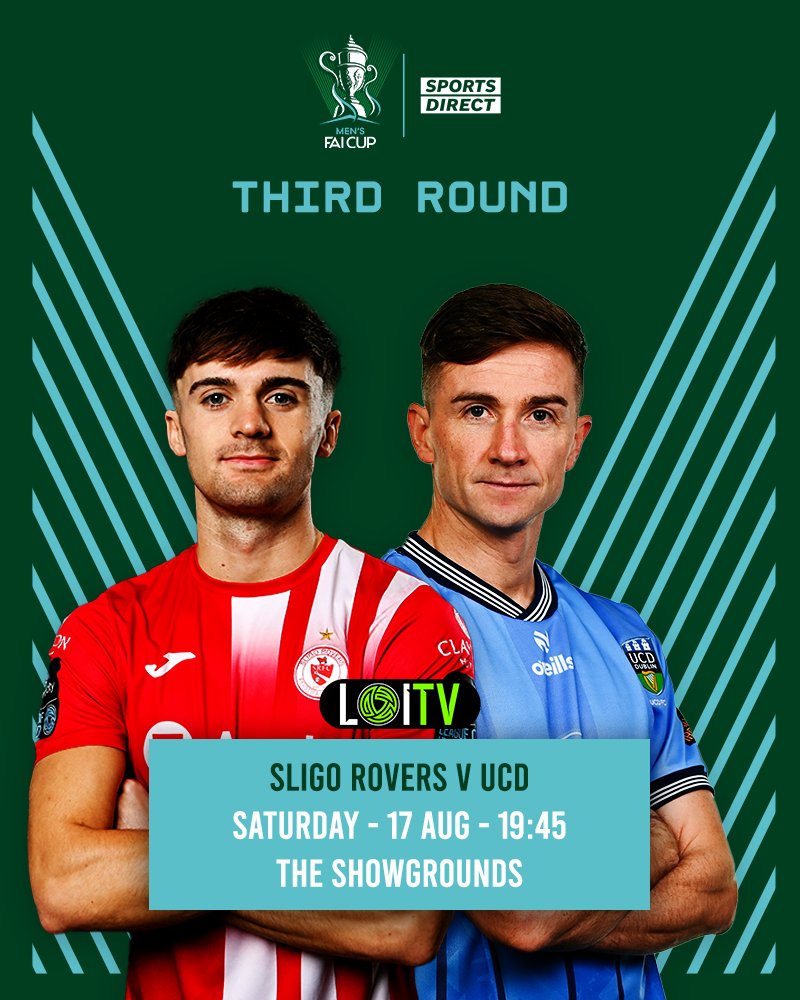 FAIreland's tweet photo. A Saturday night show in The Showgrounds this week!

Who'll make it through to the Sports Direct Men's FAI Cup Quarter-Finals?

#FAICup | #SLIUCD https://t.co/sCHK097EHK