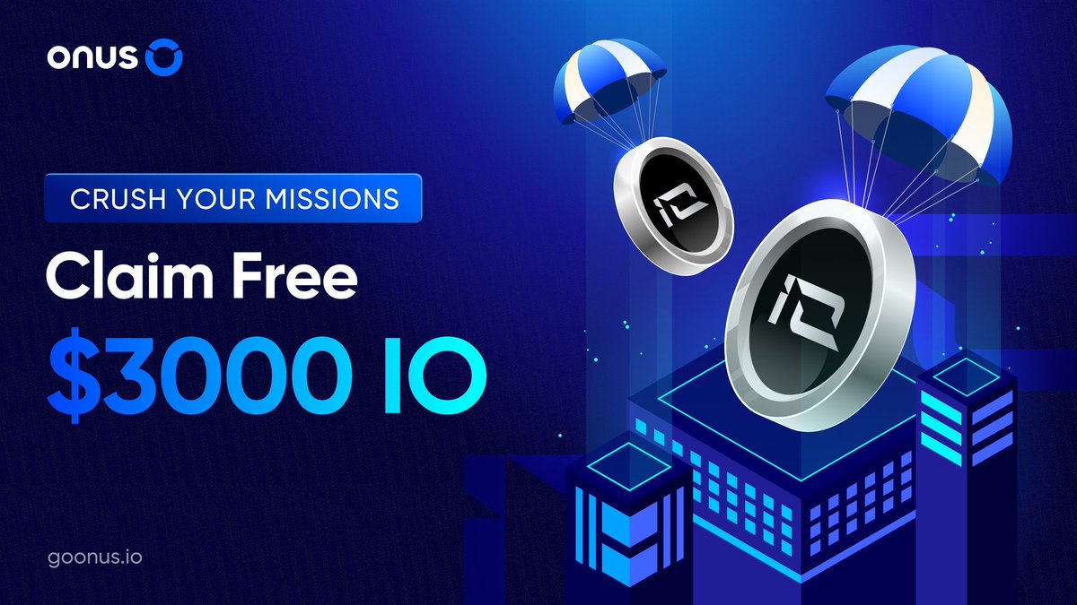 ONUSFinance's tweet photo. Crush Your Missions - Claim Free $3000 IO

🎁 Get a chance to win $3000 $IO by completing the following tasks:

1. Tap-to-Earn $ONX: https://t.co/A3mXJCN3bV
2. Earn at least 10,000 ONX
3. Become one of the top 50 players who mine the most ONX during the program period.

🎁 Earn up to 5000 $ONX per person when you #refer #friends to join the Airdrop.

⌛ The #Airdrop takes place from 09:00 UTC on August, 2024, to 09:00 UTC on August 15, 2024.

📌 Join Airdrop now: https://t.co/2FpXoYxuoz

#ONUSGiveaway