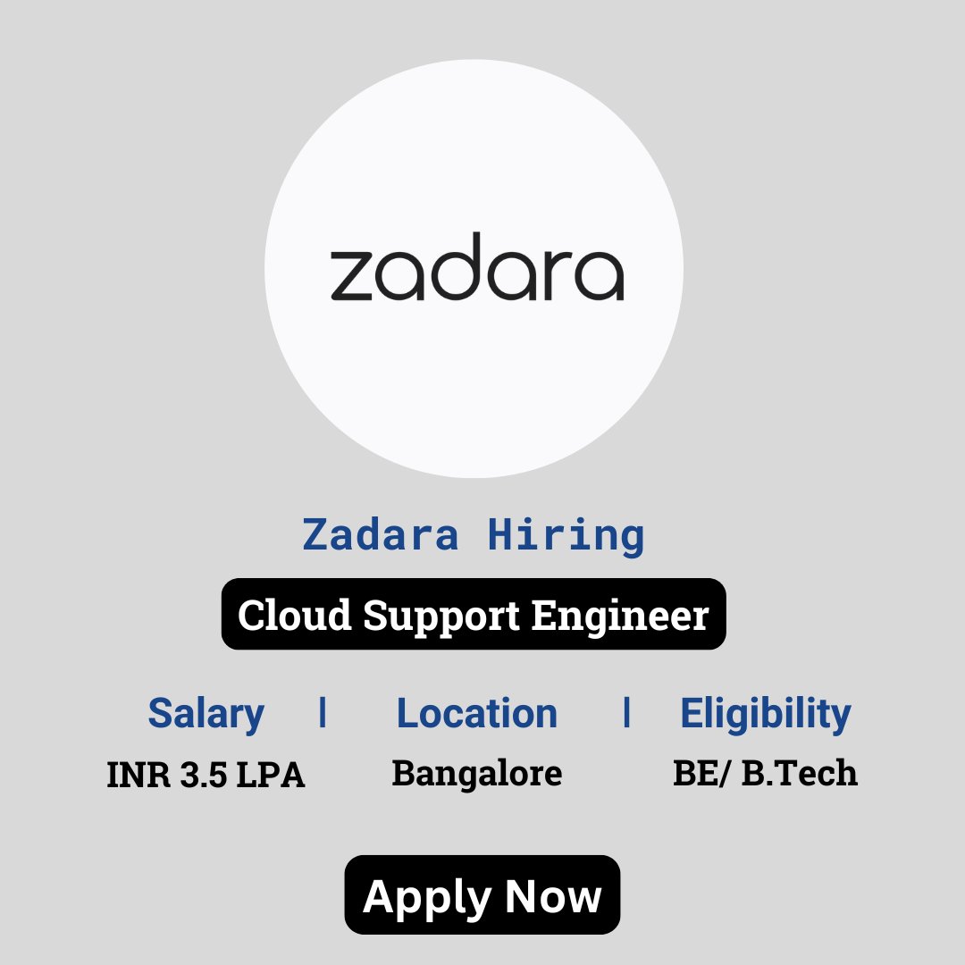karthikpattadi's tweet photo. 🔍 Zadara Careers 2024 🔍
Zadara is excited to announce career opportunities for the Cloud Support Engineer position for 2024.
🔗 Apply Here: https://t.co/wkPXqBfibL
💬 Join Our WhatsApp Group: https://t.co/MbFBBPRI0L
#Zadara #Careers2024 #CloudSupportEngineer # https://t.co/kL0LgE8buv