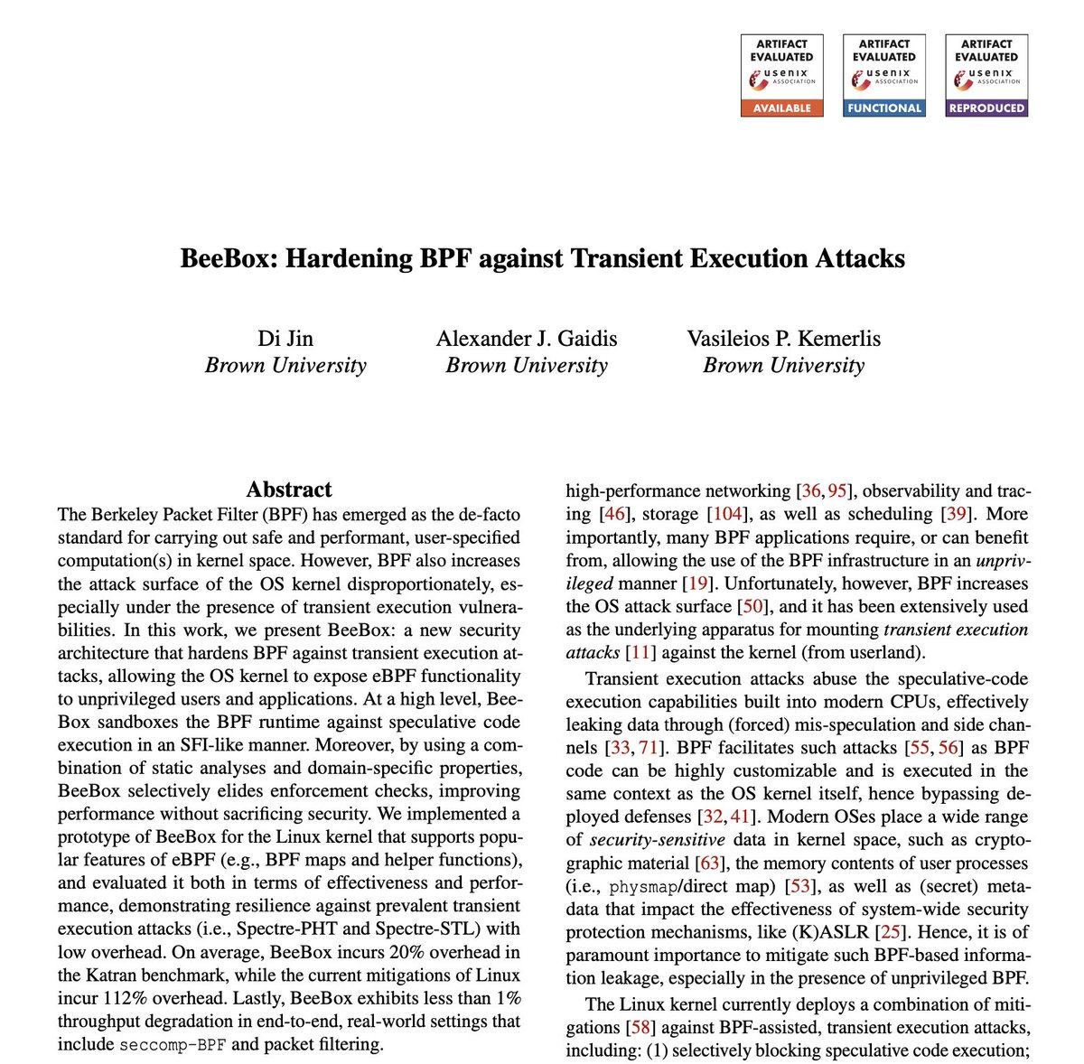 Vasileios Kemerlis tweet media