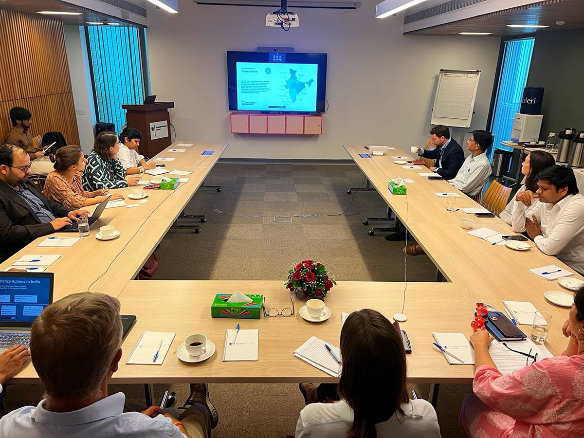 Thrilled to host the #GH2India multi-lateral roundtable marking leap forward in #greenhydrogen🌱

With low-emission transportation 🚗, industry 🏗 , and shipping ⛴ , green hydrogen is expected to grow by 53% until 2030 📈

Excited for our partnership with 🇮🇳 

#GreenHydrogen